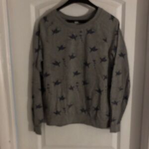 Vans Gray and Black Star Crewneck Sweater